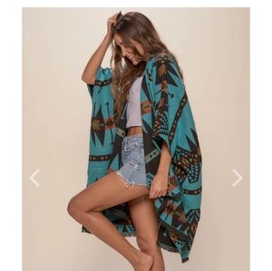 Spirithoods Grey Wolf Fabric Poncho